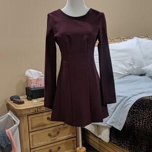 Maroon low back romper